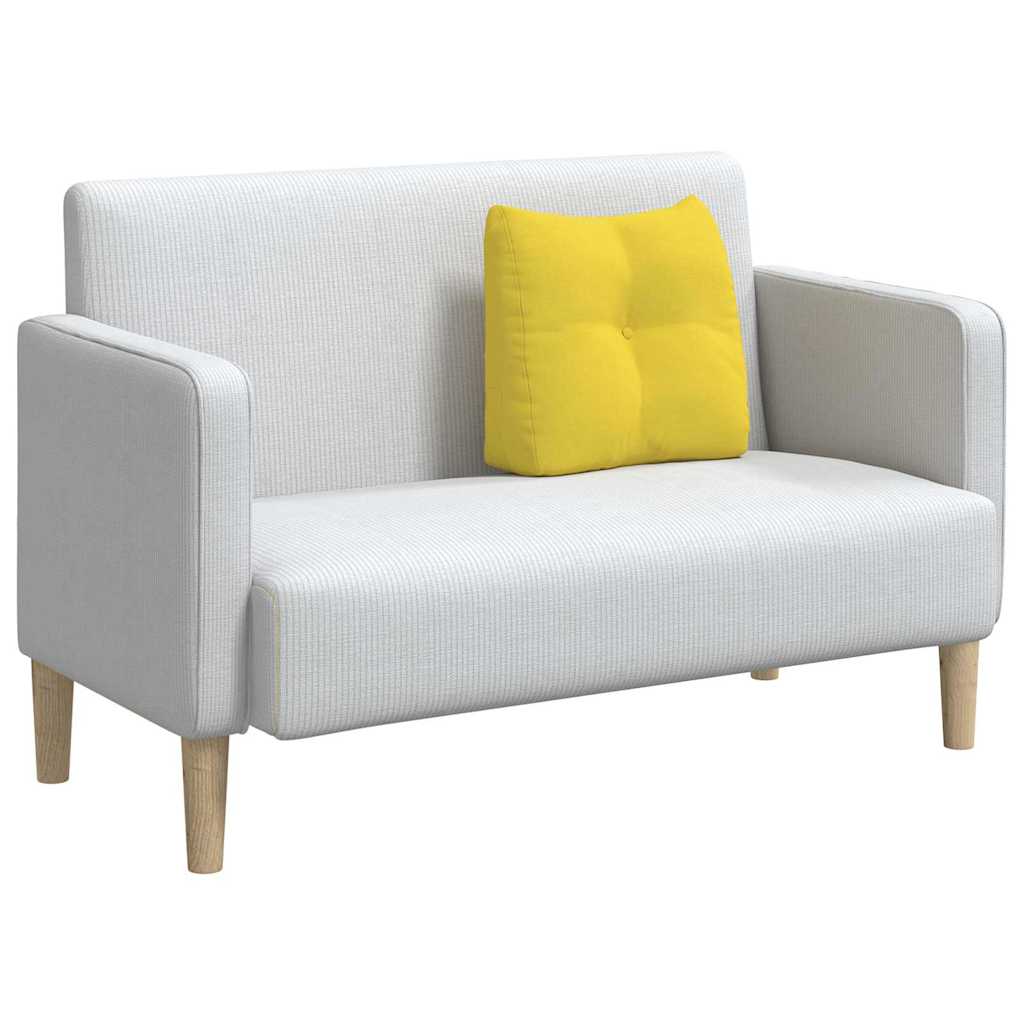 vidaXL Poduszka na plecy Jasnożółty 45 x 24 x 50 cm tkanina