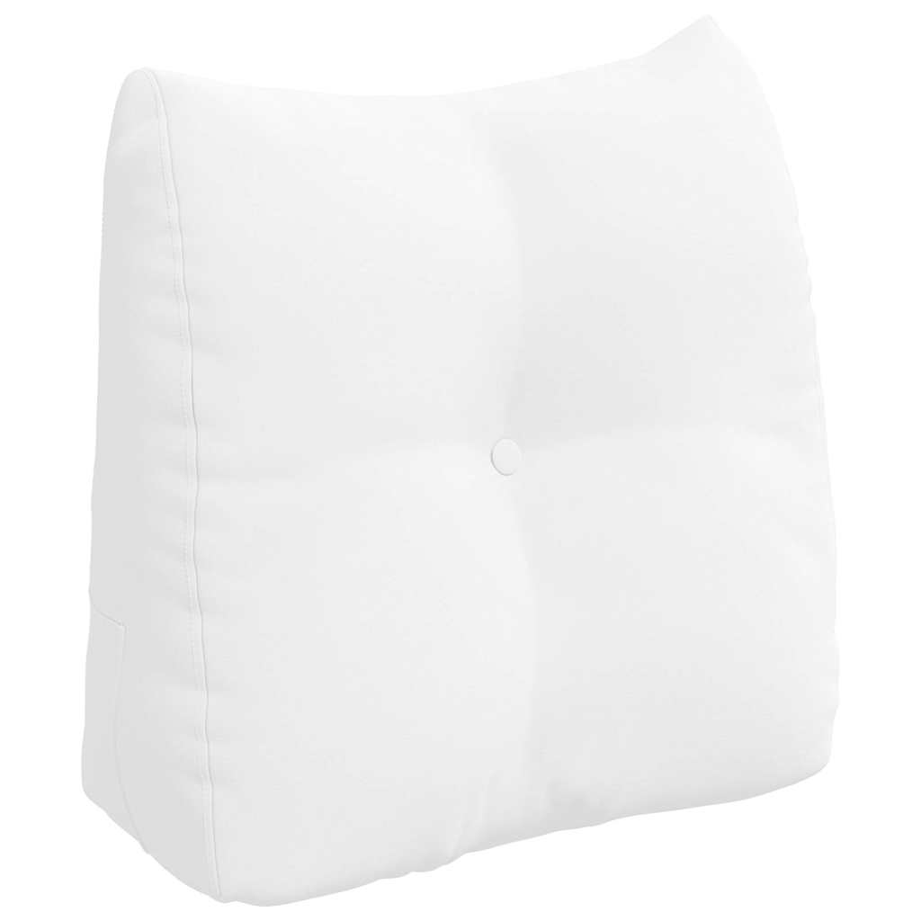 vidaXL Poduszka na plecy Biały 45 x 24 x 50 cm tkanina