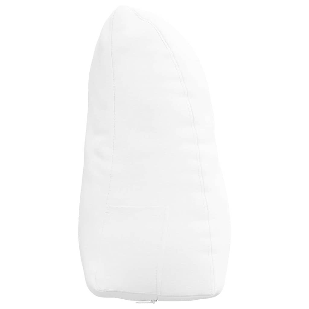 vidaXL Poduszka na plecy Biały 45 x 24 x 50 cm tkanina