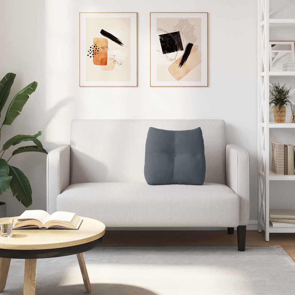 vidaXL Poduszka na plecy Ciemnoszary 45 x 24 x 50 cm Aksamit