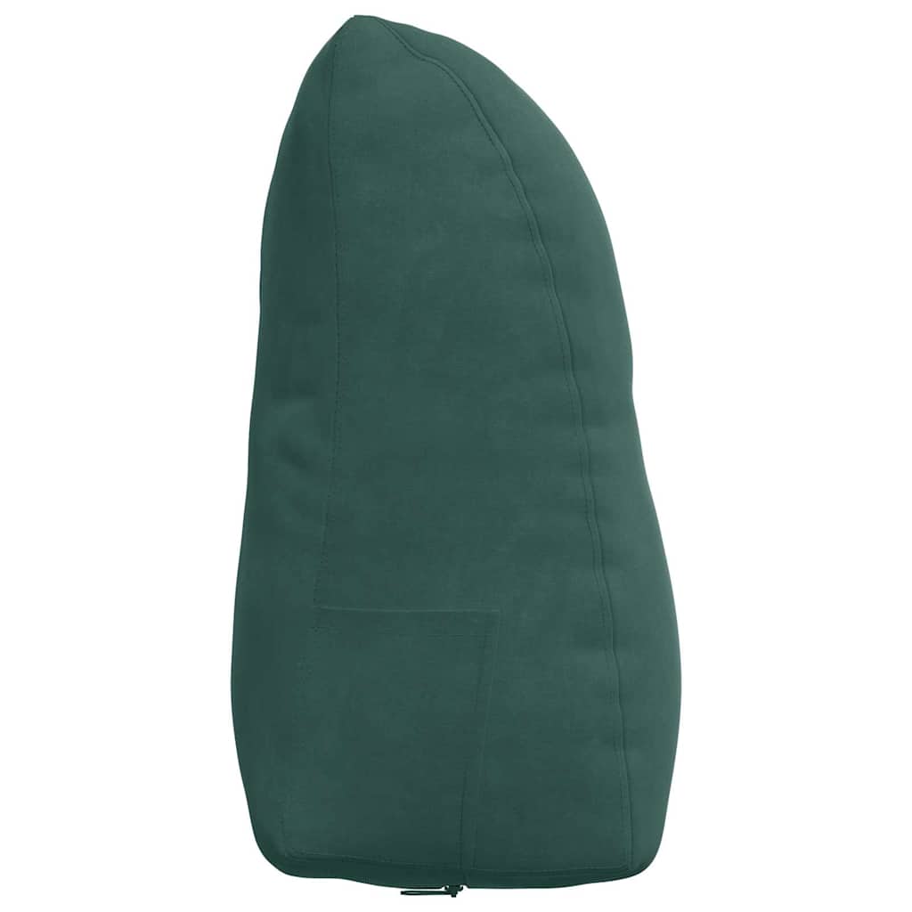 vidaXL Poduszka na plecy Ciemna zieleń 45 x 24 x 50 cm Aksamit