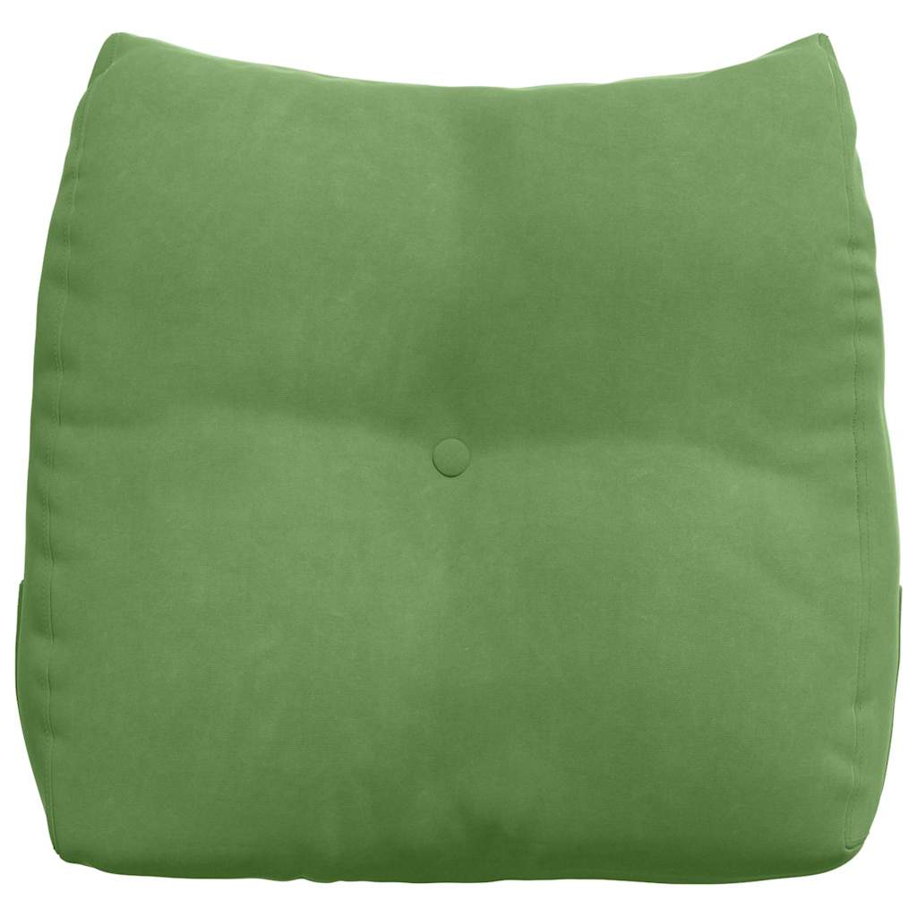 vidaXL Poduszka na plecy Jasnozielony 45 x 24 x 50 cm Aksamit