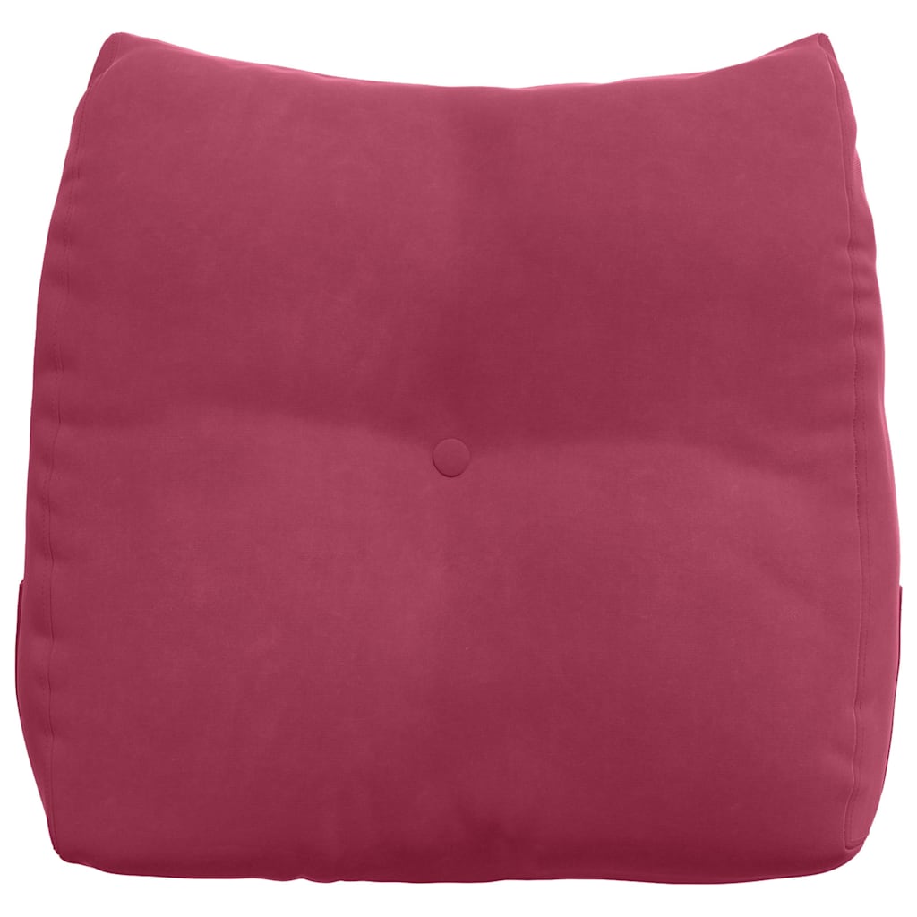 vidaXL Poduszka na plecy Czerwone wino 45 x 24 x 50 cm Aksamit