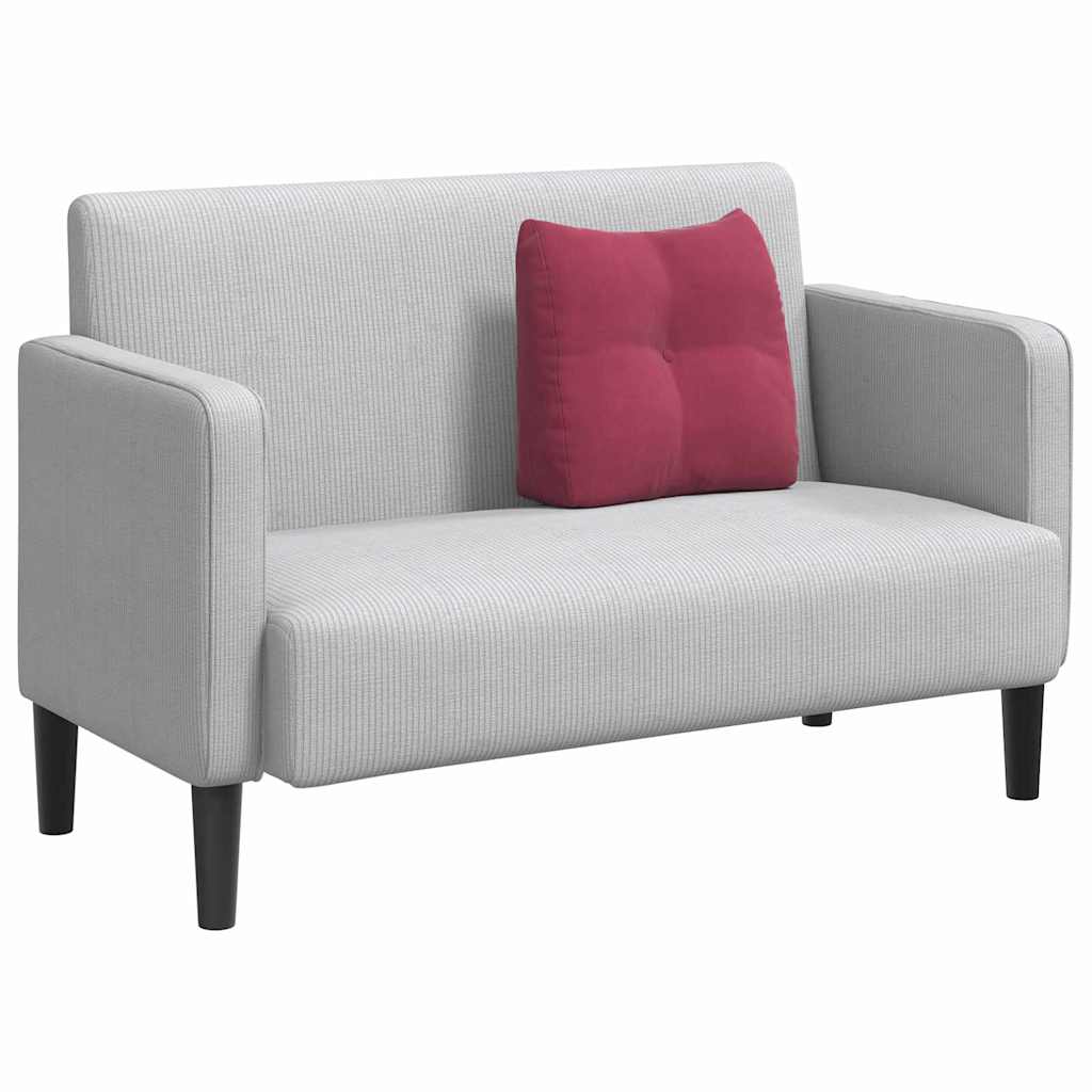 vidaXL Poduszka na plecy Czerwone wino 45 x 24 x 50 cm Aksamit