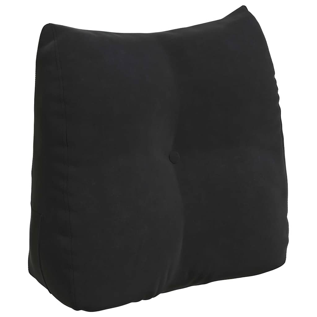 vidaXL Poduszka na plecy Czarny 45 x 24 x 50 cm Aksamit