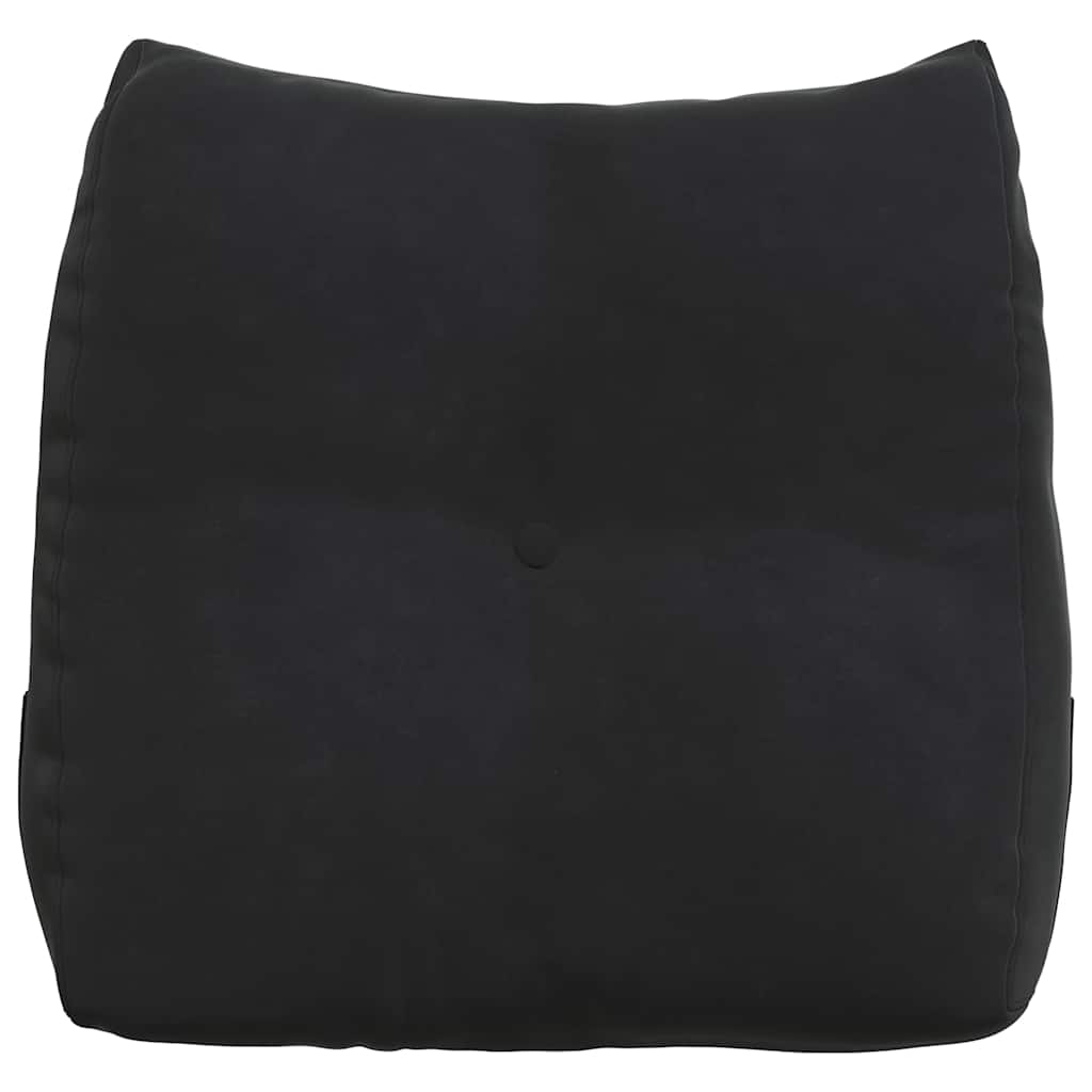 vidaXL Poduszka na plecy Czarny 45 x 24 x 50 cm Aksamit