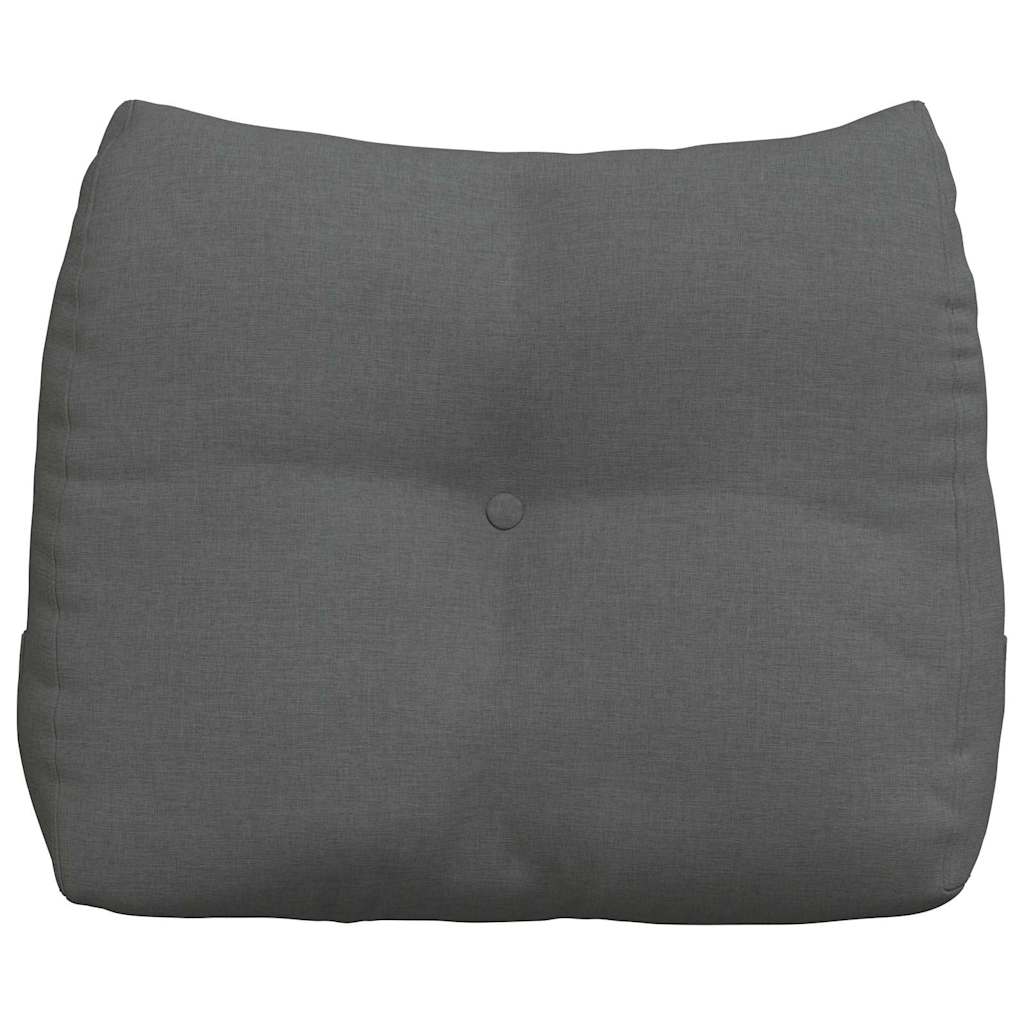 vidaXL Poduszka na plecy Ciemnoszary 60 x 24 x 50 cm tkanina