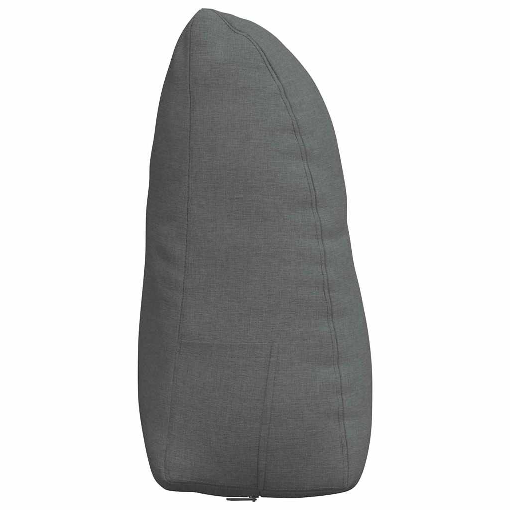 vidaXL Poduszka na plecy Ciemnoszary 60 x 24 x 50 cm tkanina