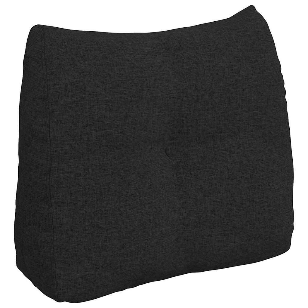 vidaXL Poduszka na plecy Czarny 60 x 24 x 50 cm tkanina