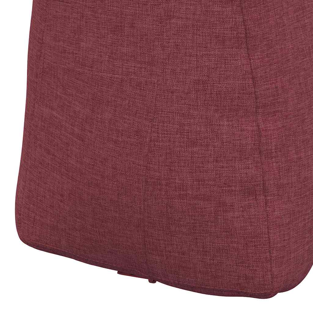 vidaXL Poduszka na plecy Czerwone wino 60 x 24 x 50 cm tkanina