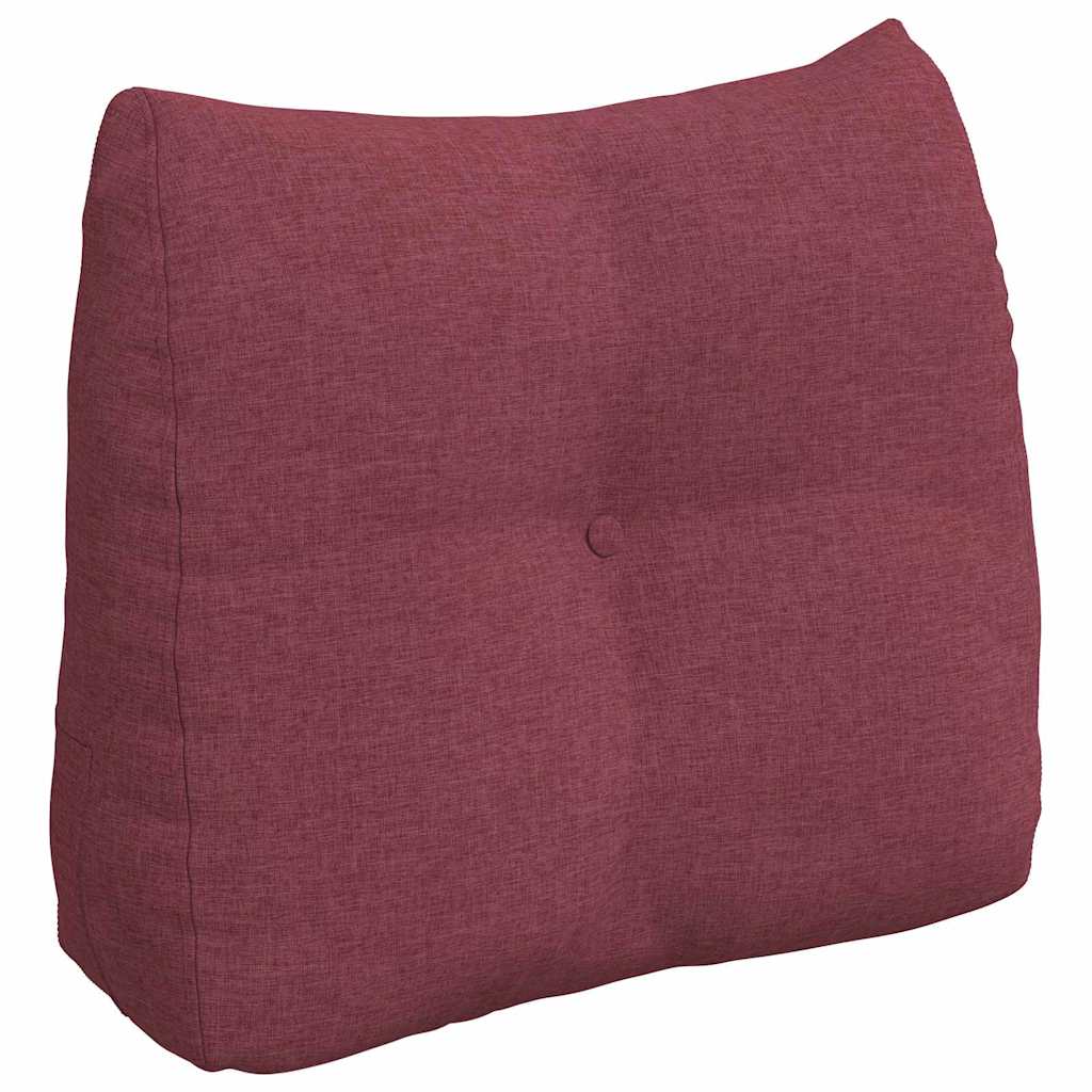 vidaXL Poduszka na plecy Czerwone wino 60 x 24 x 50 cm tkanina