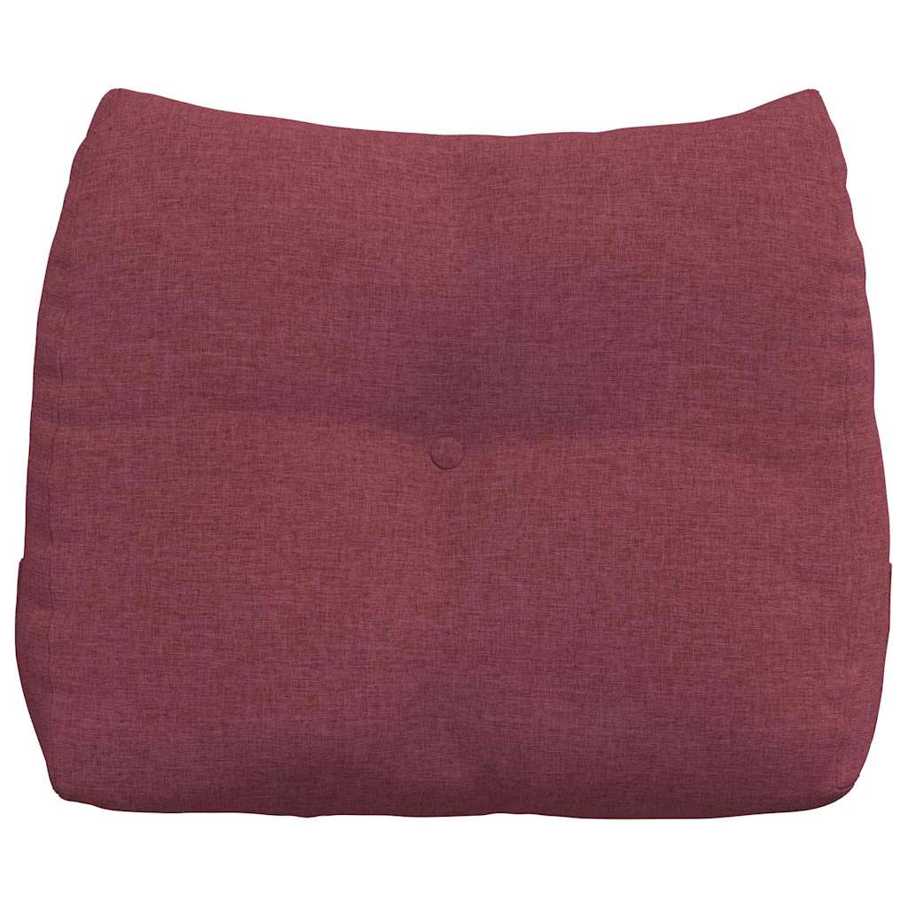 vidaXL Poduszka na plecy Czerwone wino 60 x 24 x 50 cm tkanina