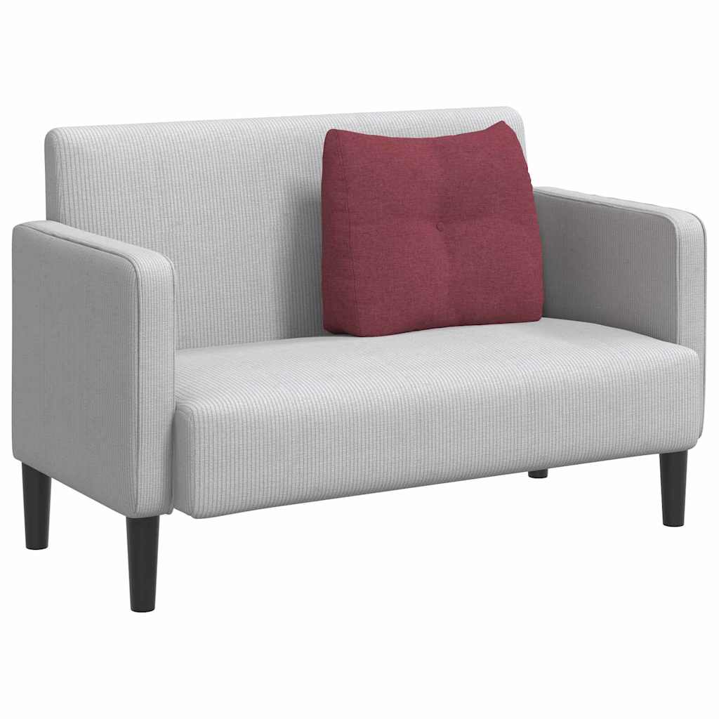 vidaXL Poduszka na plecy Czerwone wino 60 x 24 x 50 cm tkanina
