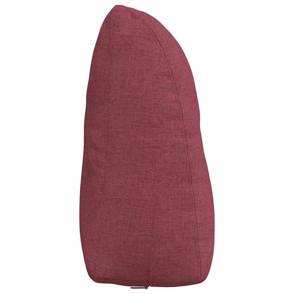 vidaXL Poduszka na plecy Czerwone wino 60 x 24 x 50 cm tkanina