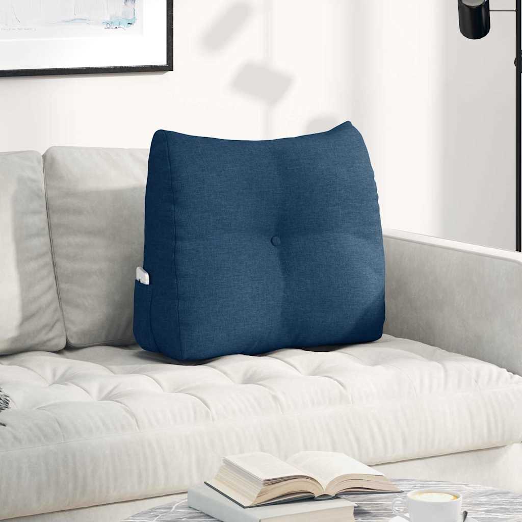 vidaXL Poduszka na plecy Niebieski 60 x 24 x 50 cm tkanina