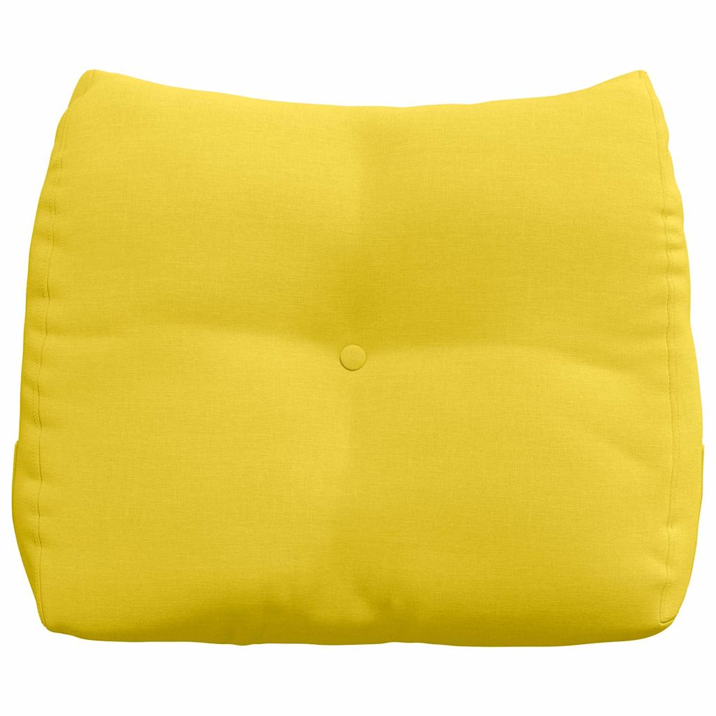 vidaXL Poduszka na plecy Jasnożółty 60 x 24 x 50 cm tkanina
