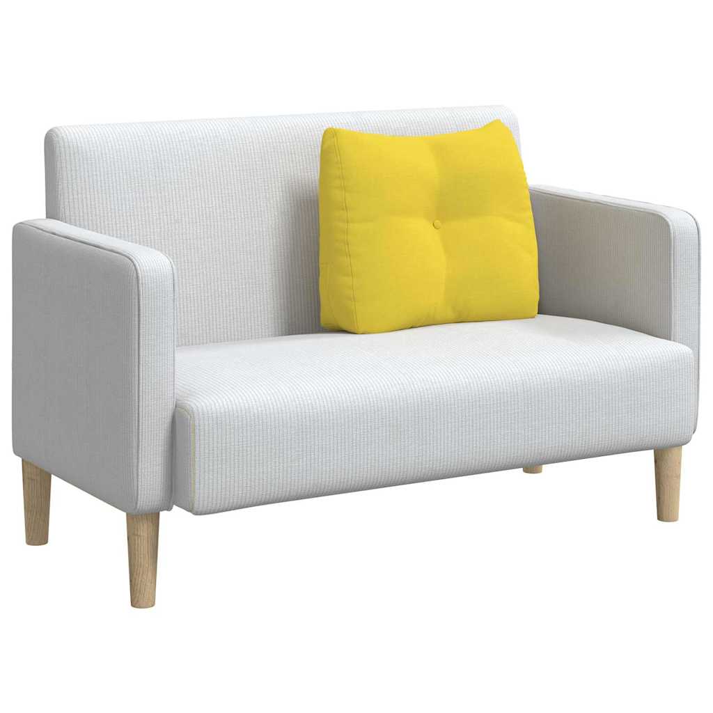 vidaXL Poduszka na plecy Jasnożółty 60 x 24 x 50 cm tkanina