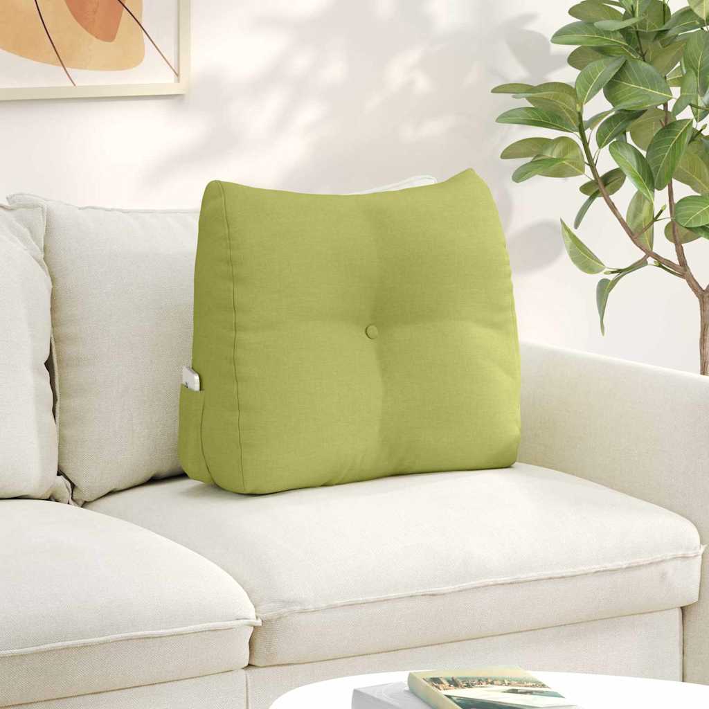 vidaXL Poduszka na plecy Jasnozielony 60 x 24 x 50 cm tkanina