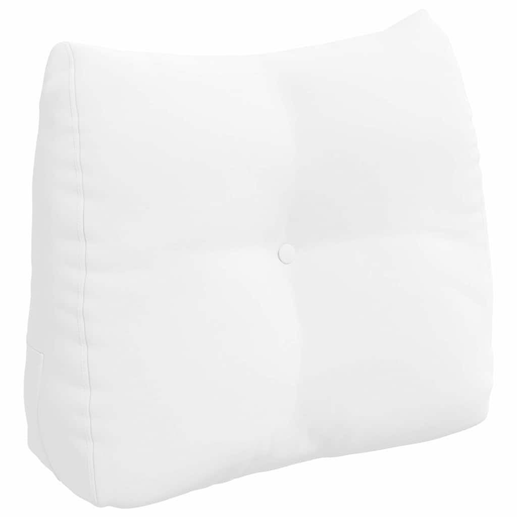vidaXL Poduszka na plecy Biały 60 x 24 x 50 cm tkanina