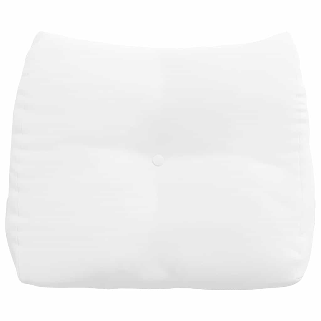 vidaXL Poduszka na plecy Biały 60 x 24 x 50 cm tkanina