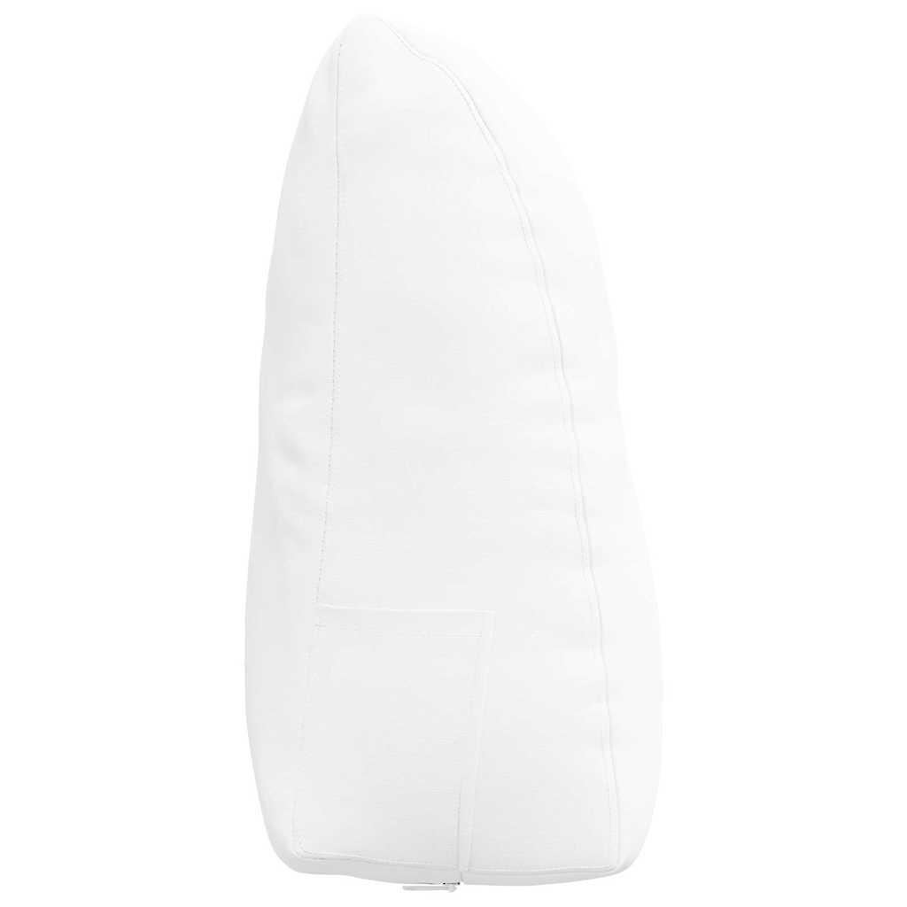 vidaXL Poduszka na plecy Biały 60 x 24 x 50 cm tkanina
