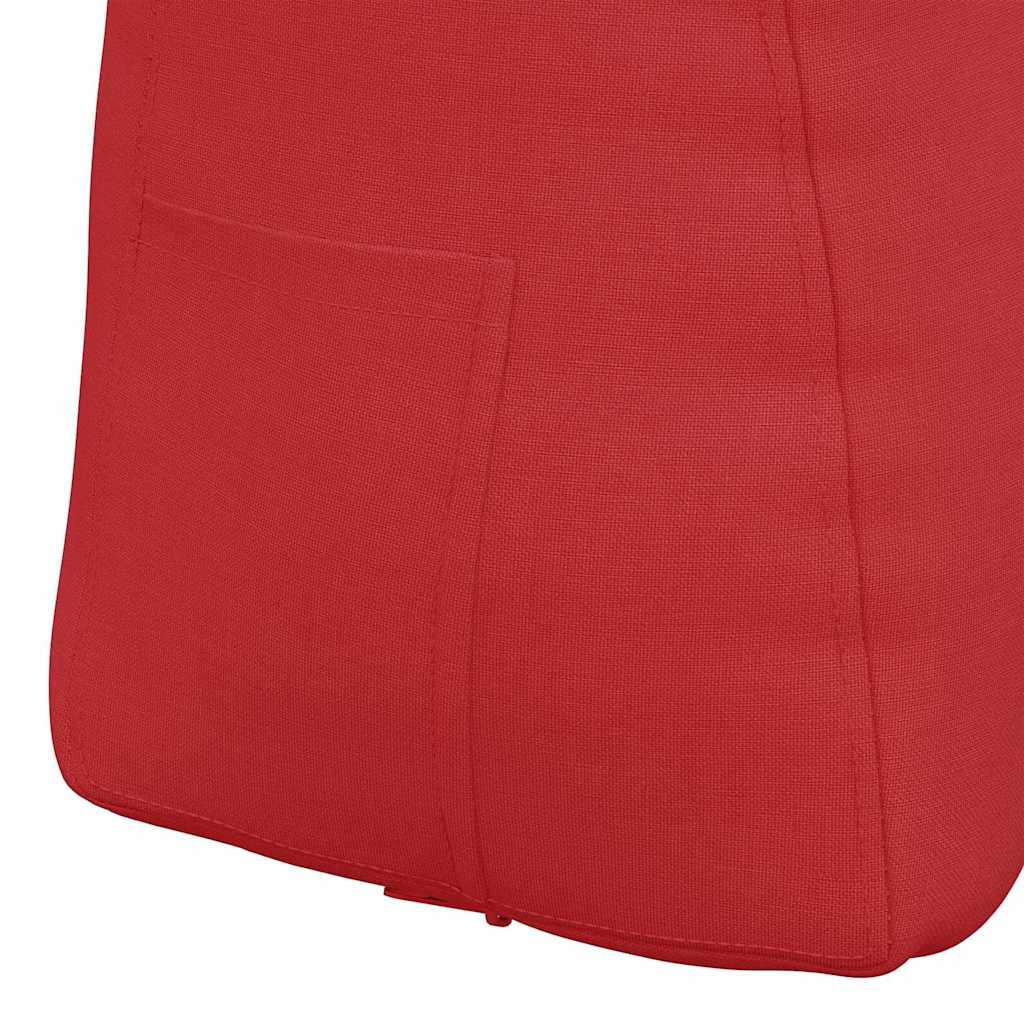 vidaXL Poduszka na plecy Czerwony 60 x 24 x 50 cm tkanina