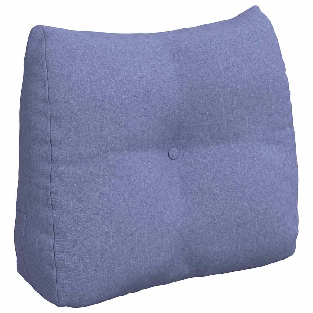 vidaXL Poduszka na plecy Niebieski dżins 60 x 24 x 50 cm tkanina