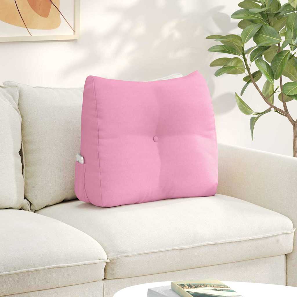 vidaXL Poduszka na plecy Różowy 60 x 24 x 50 cm tkanina