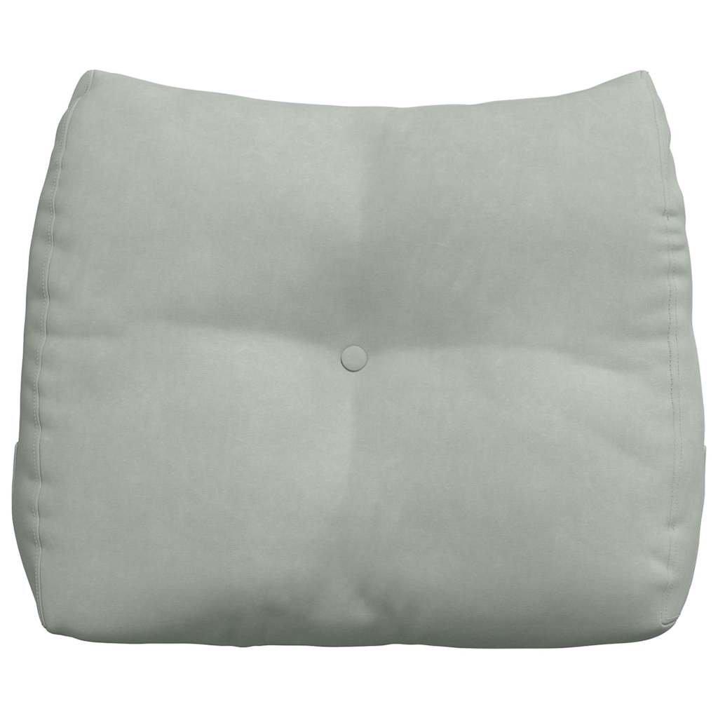 vidaXL Poduszka na plecy Jasnoszary 60 x 24 x 50 cm Aksamit