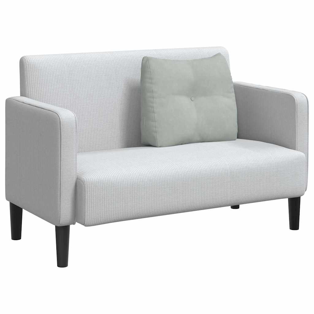 vidaXL Poduszka na plecy Jasnoszary 60 x 24 x 50 cm Aksamit