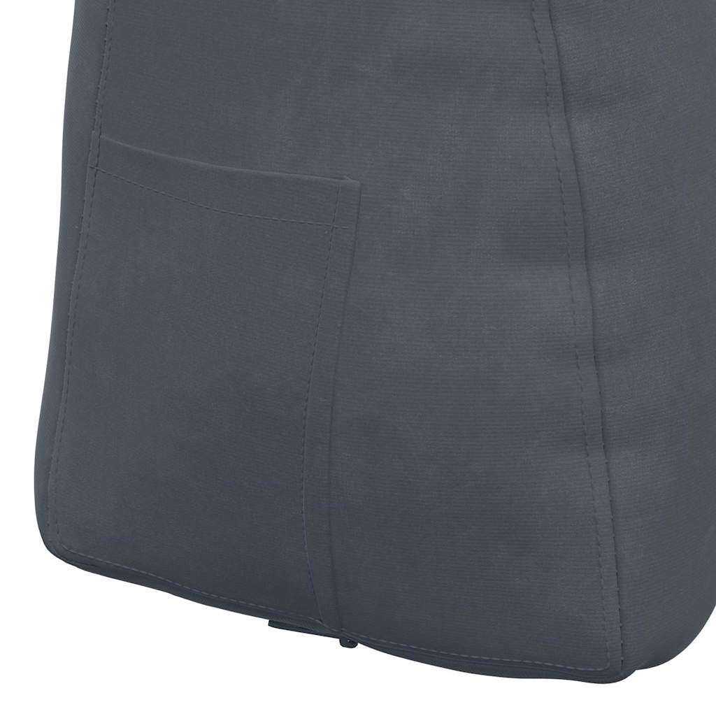 vidaXL Poduszka na plecy Ciemnoszary 60 x 24 x 50 cm Aksamit