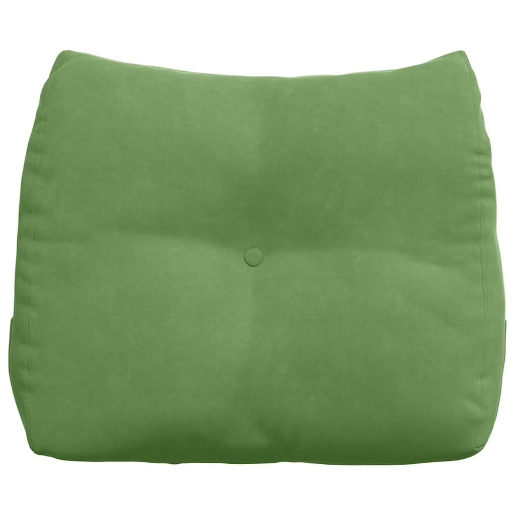 vidaXL Poduszka na plecy Jasnozielony 60 x 24 x 50 cm Aksamit