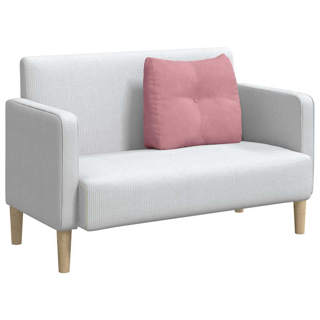vidaXL Poduszka na plecy Różowy 60 x 24 x 50 cm Aksamit