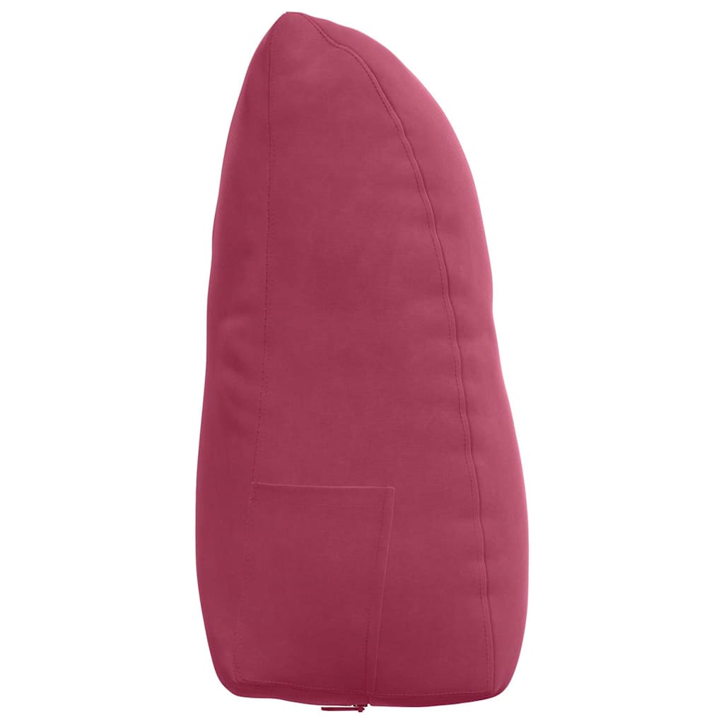 vidaXL Poduszka na plecy Czerwone wino 60 x 24 x 50 cm Aksamit