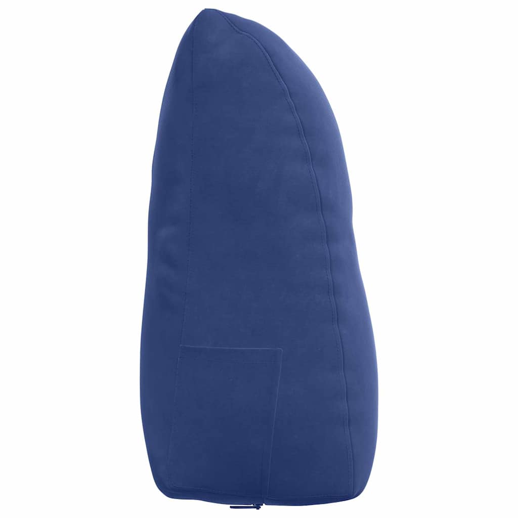 vidaXL Poduszka na plecy Niebieski policyjny 60 x 24 x 50 cm Aksamit