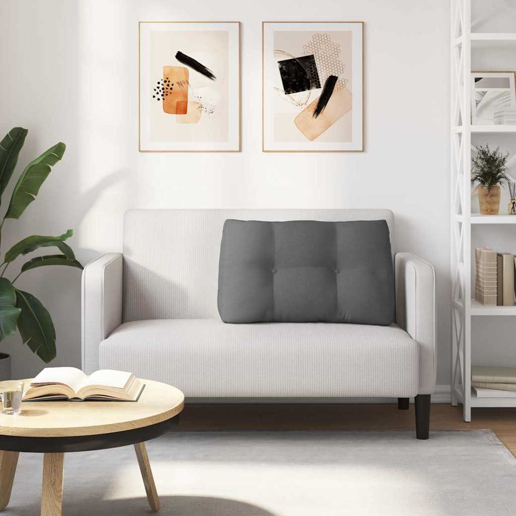 vidaXL Poduszka na plecy Ciemnoszary 80 x 24 x 50 cm tkanina