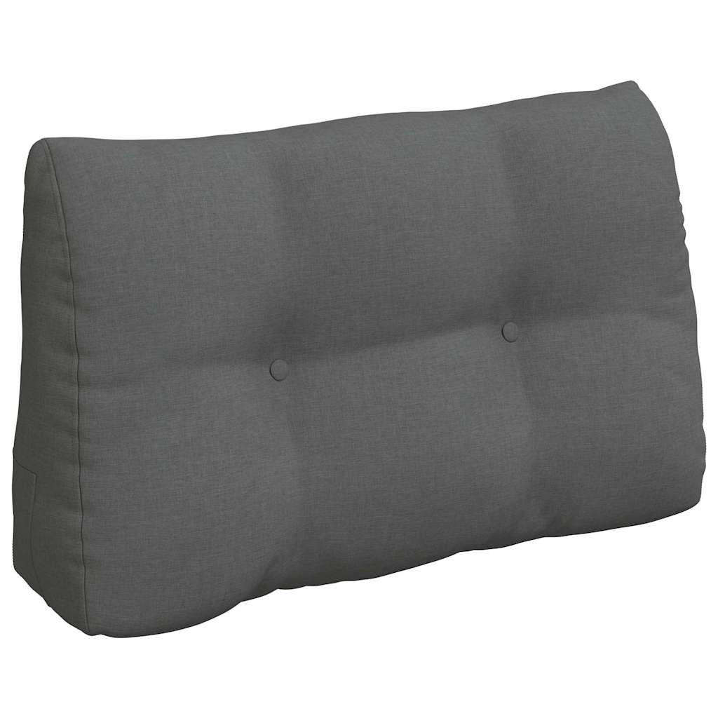 vidaXL Poduszka na plecy Ciemnoszary 80 x 24 x 50 cm tkanina