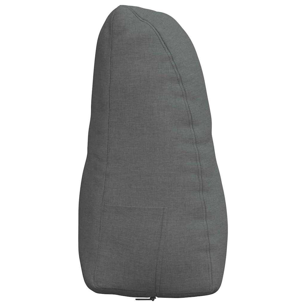 vidaXL Poduszka na plecy Ciemnoszary 80 x 24 x 50 cm tkanina