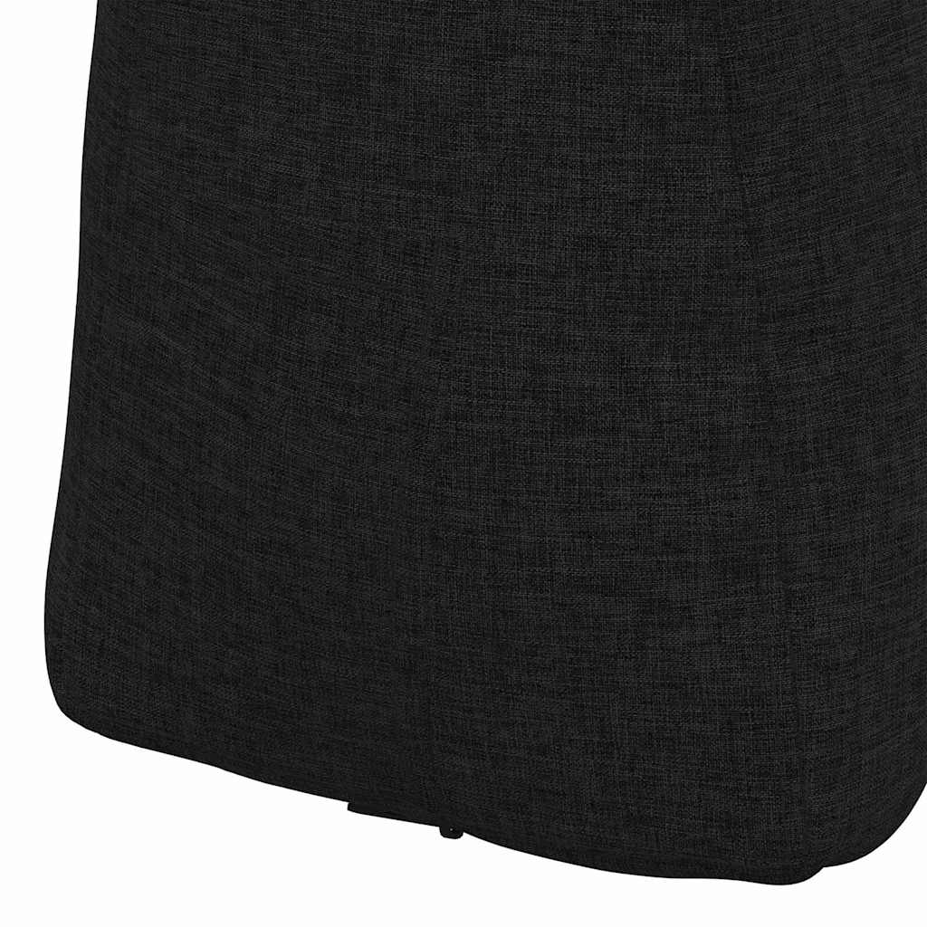 vidaXL Poduszka na plecy Czarny 80 x 24 x 50 cm tkanina