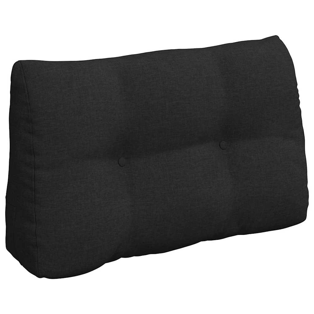 vidaXL Poduszka na plecy Czarny 80 x 24 x 50 cm tkanina