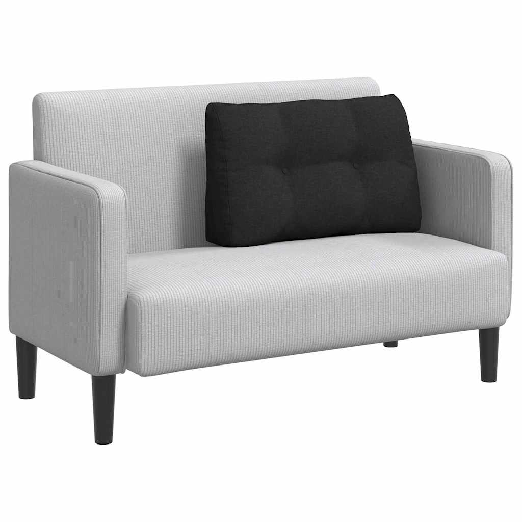 vidaXL Poduszka na plecy Czarny 80 x 24 x 50 cm tkanina