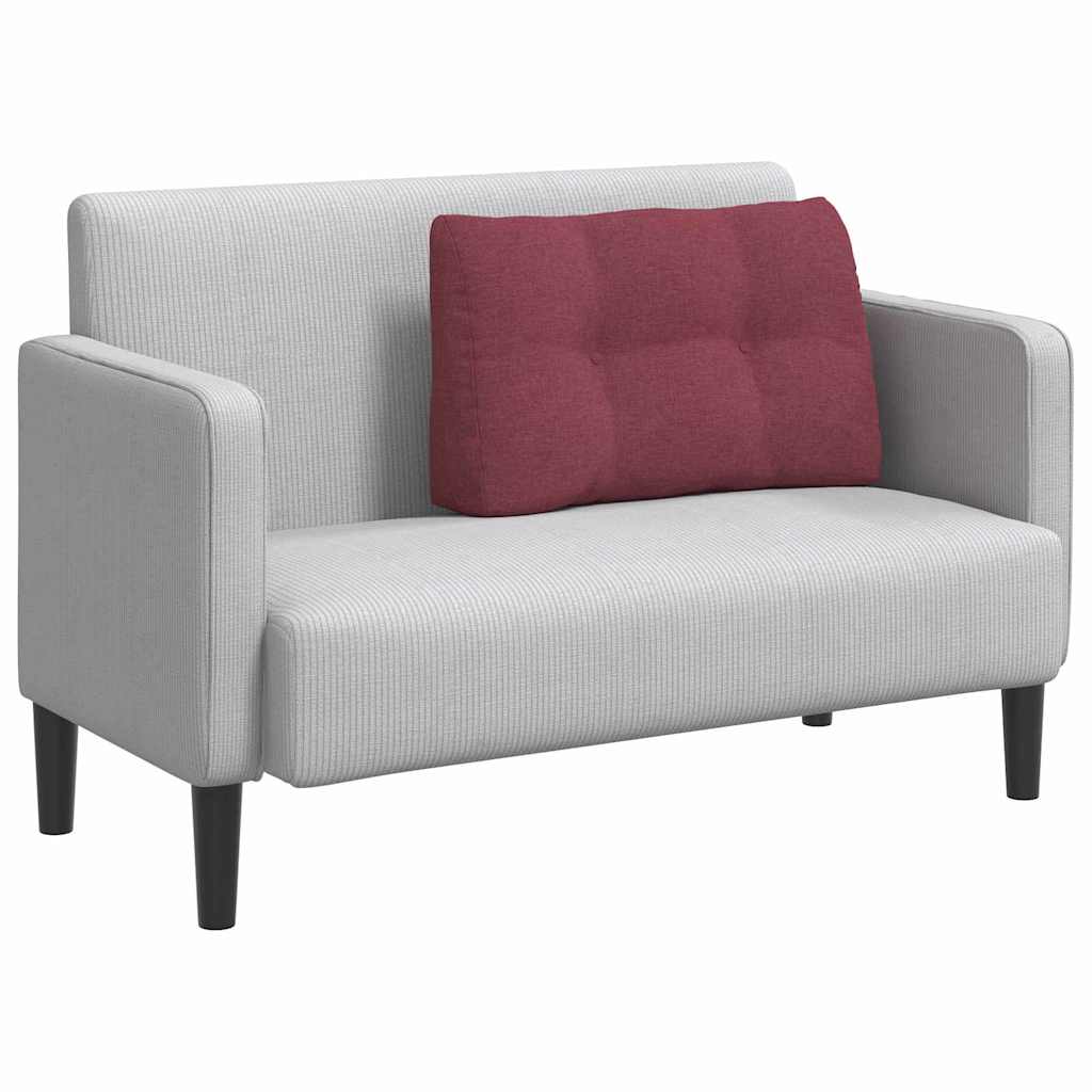 vidaXL Poduszka na plecy Czerwone wino 80 x 24 x 50 cm tkanina