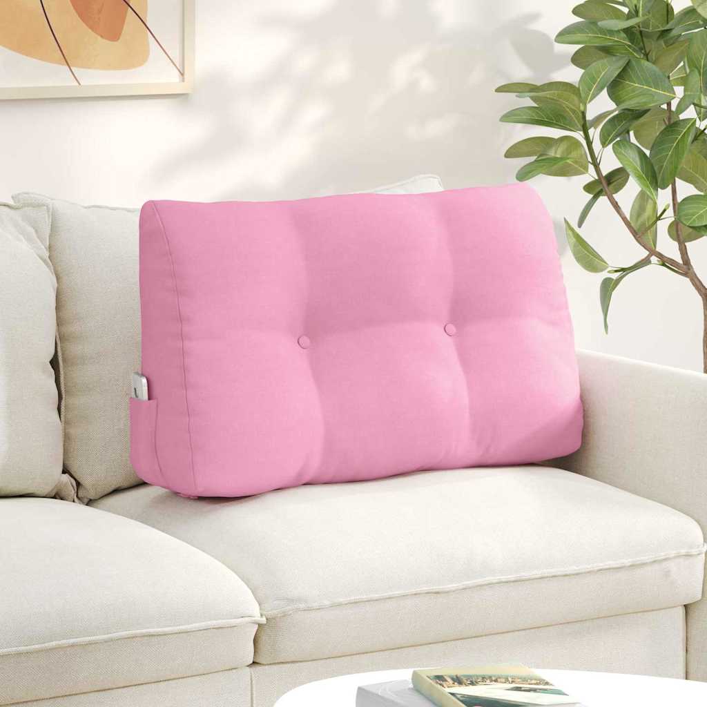 vidaXL Poduszka na plecy Różowy 80 x 24 x 50 cm tkanina
