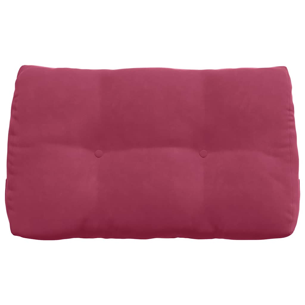 vidaXL Poduszka na plecy Czerwone wino 80 x 24 x 50 cm Aksamit