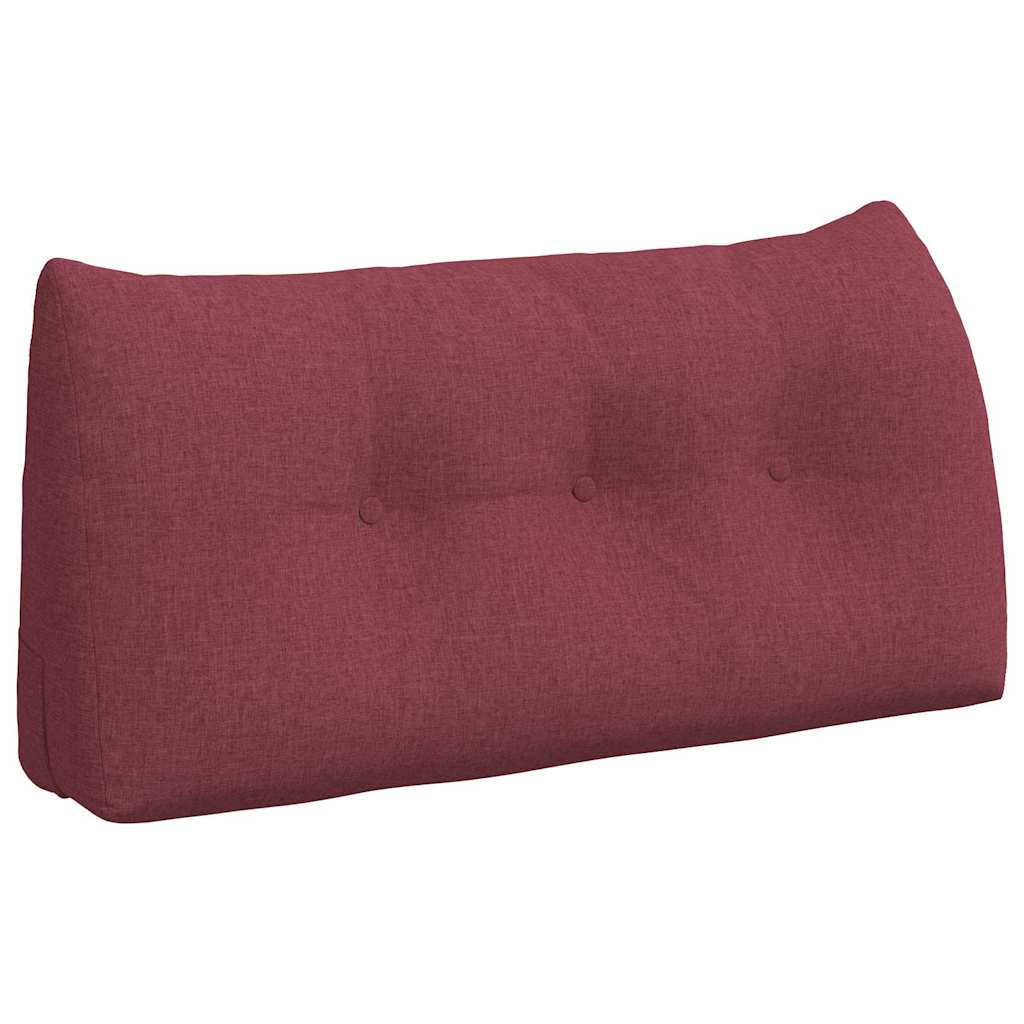 vidaXL Poduszka na plecy Czerwone wino 100 x 24 x 50 cm tkanina