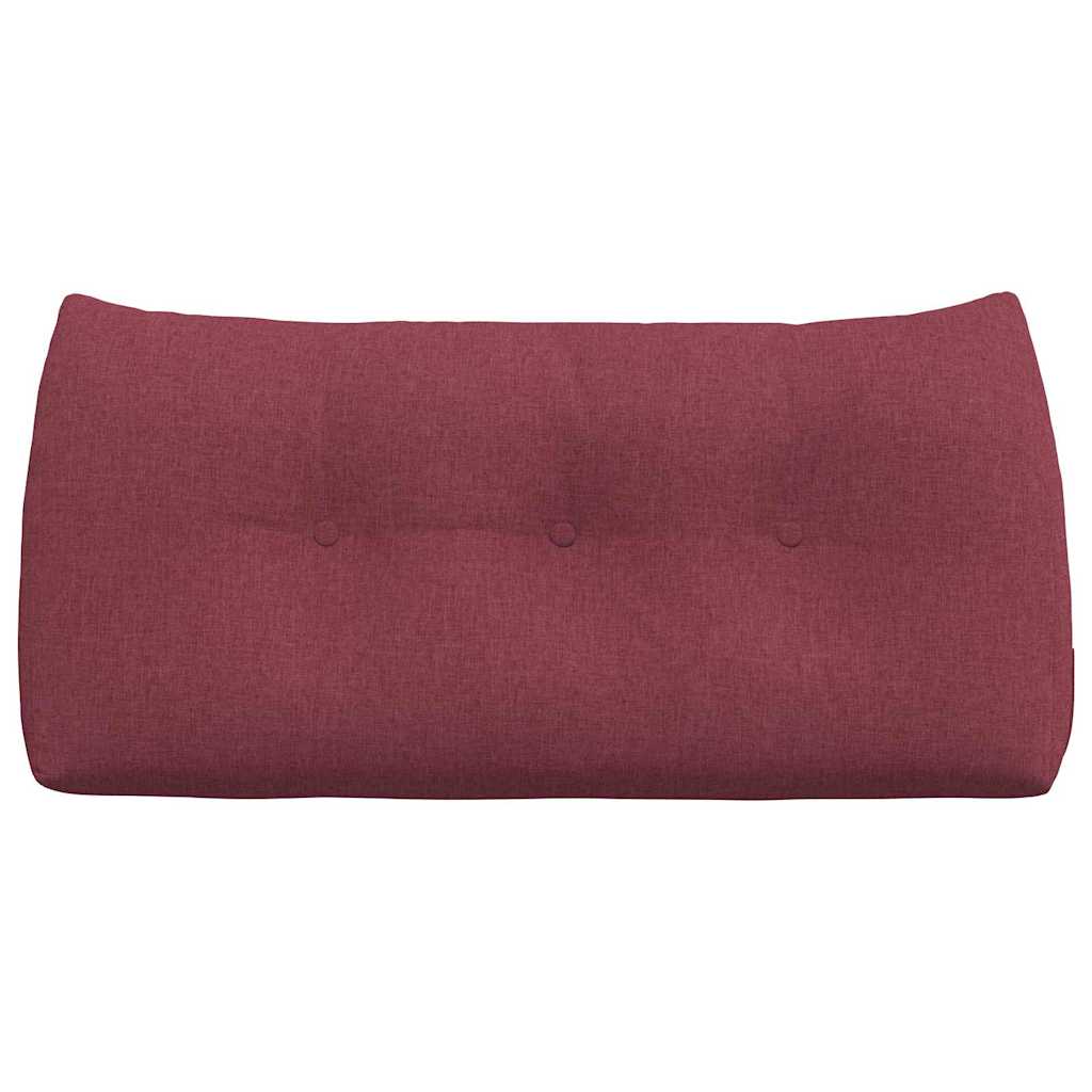 vidaXL Poduszka na plecy Czerwone wino 100 x 24 x 50 cm tkanina