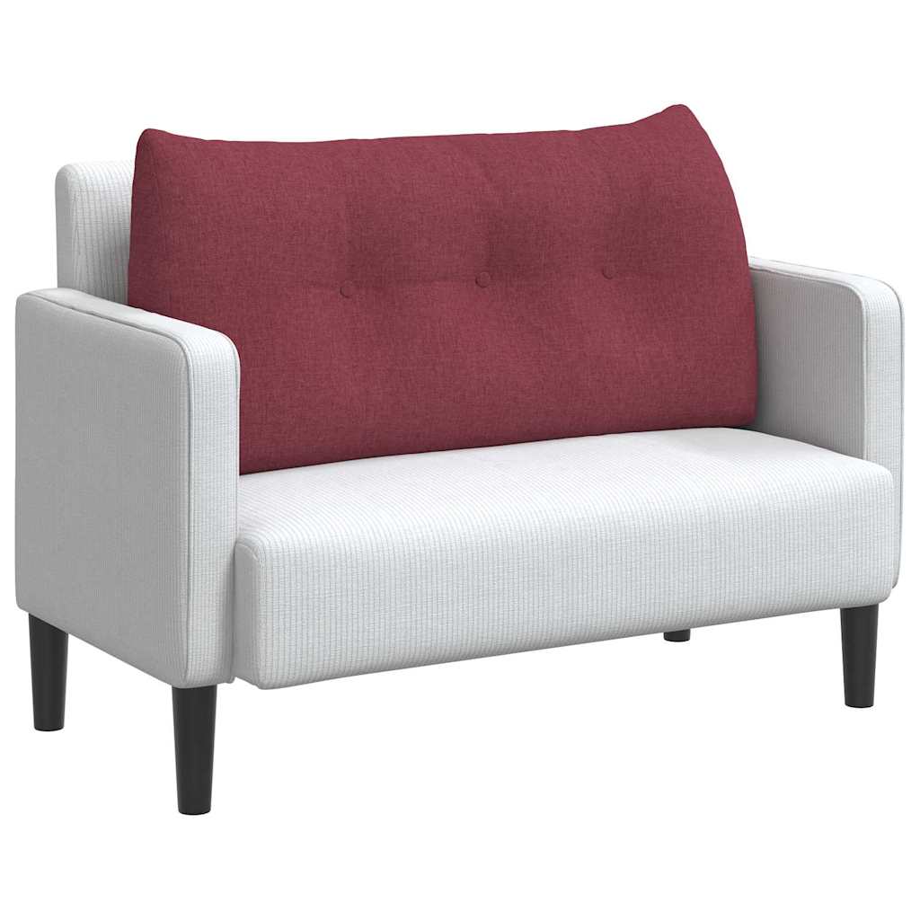 vidaXL Poduszka na plecy Czerwone wino 100 x 24 x 50 cm tkanina