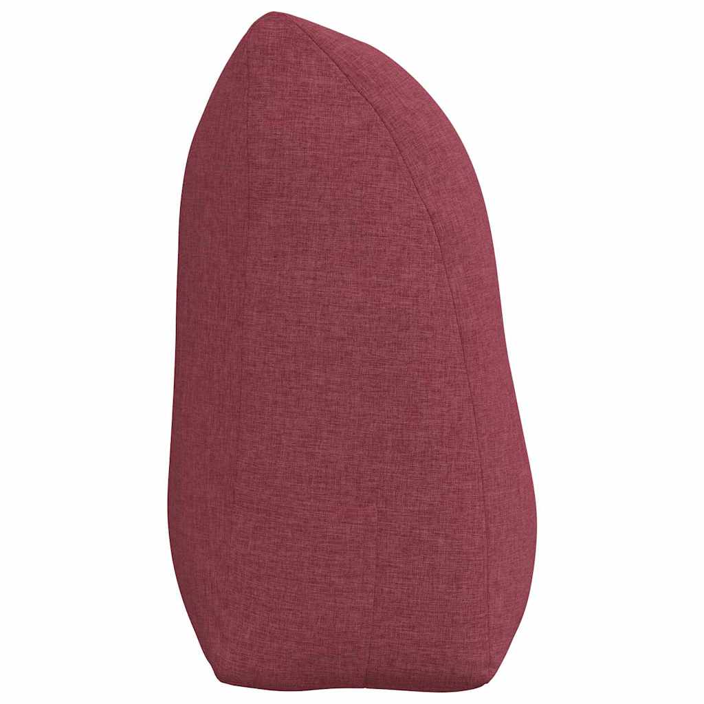 vidaXL Poduszka na plecy Czerwone wino 100 x 24 x 50 cm tkanina