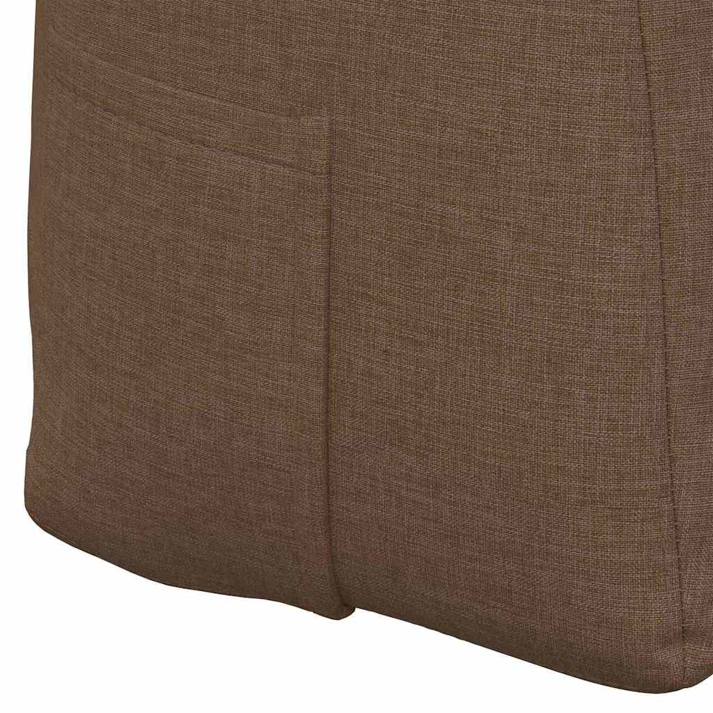 vidaXL Poduszka na plecy Brązowy 100 x 24 x 50 cm tkanina