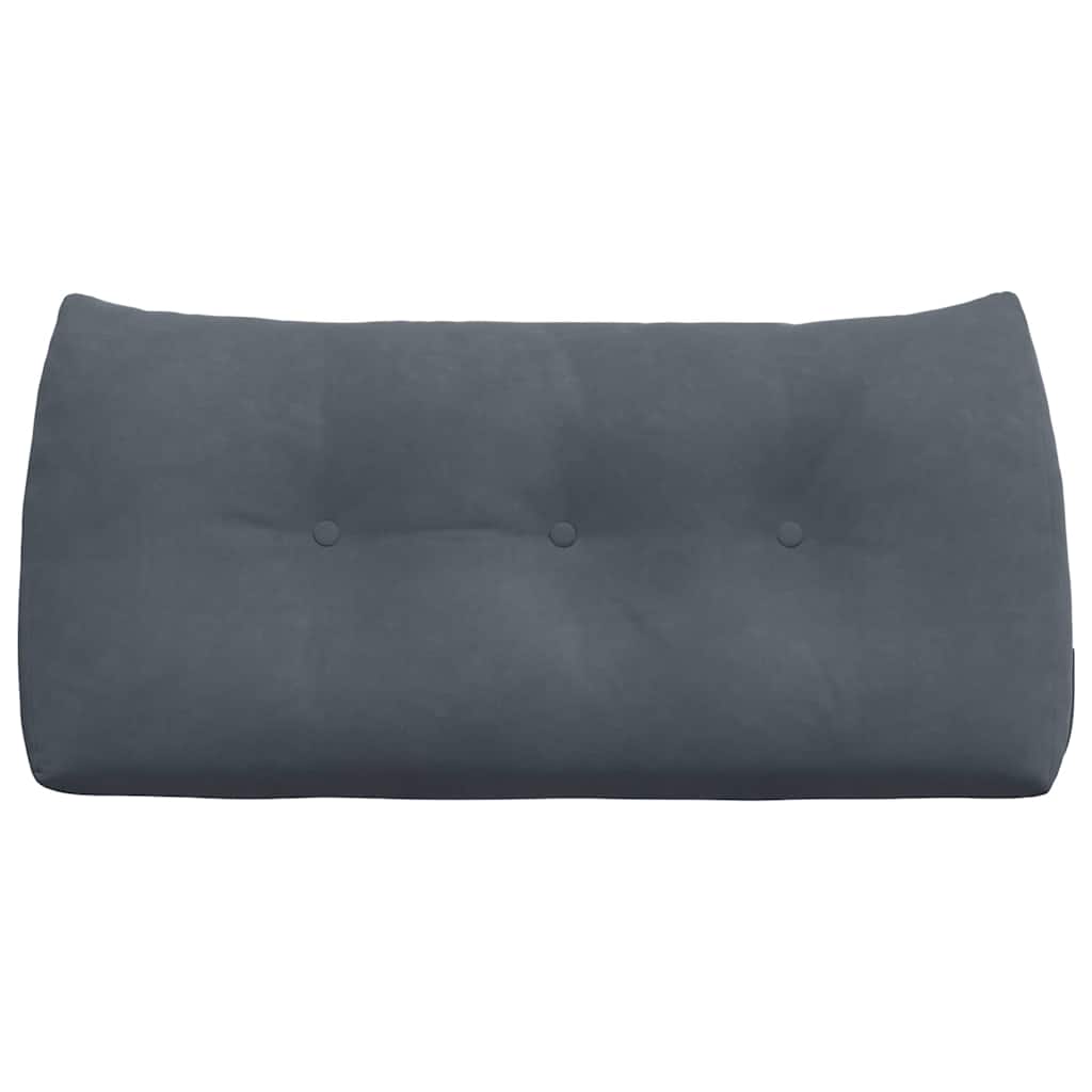 vidaXL Poduszka na plecy Ciemnoszary 100 x 24 x 50 cm Aksamit